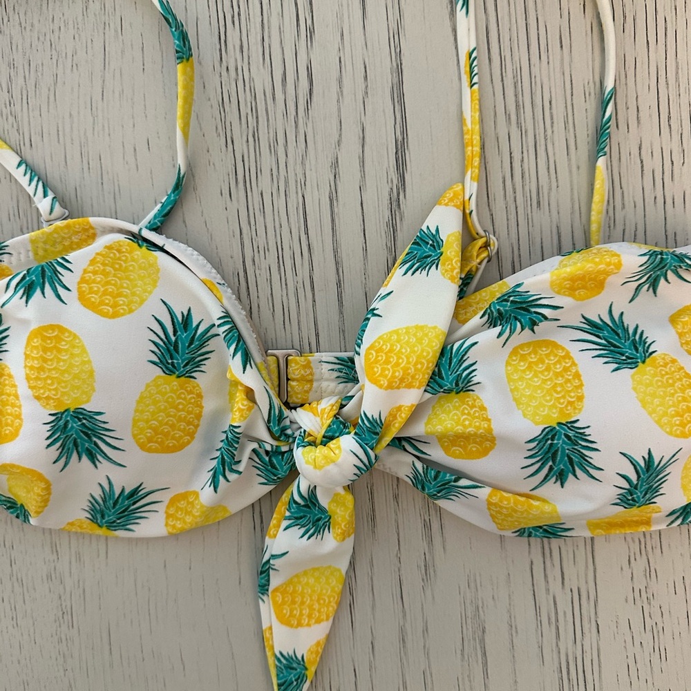 Old Navy Pineapple Print Bikini Top